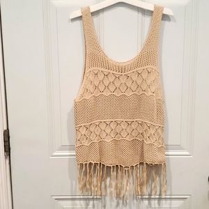 Cozy Casual Crochet Top ( Large)